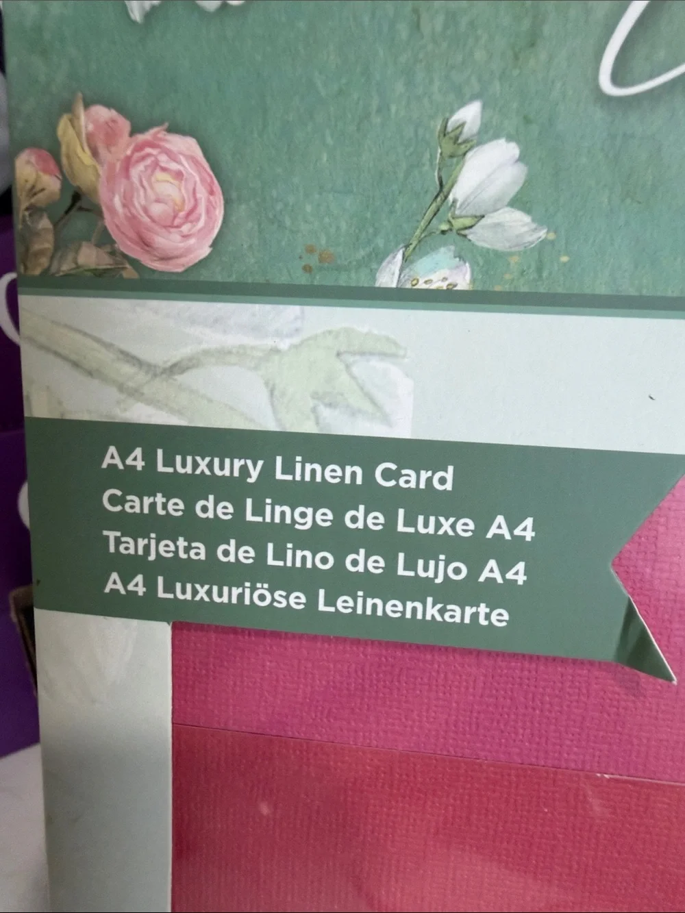 Crafters Companion Country Lane Paper Pad & Luxury Linen Card